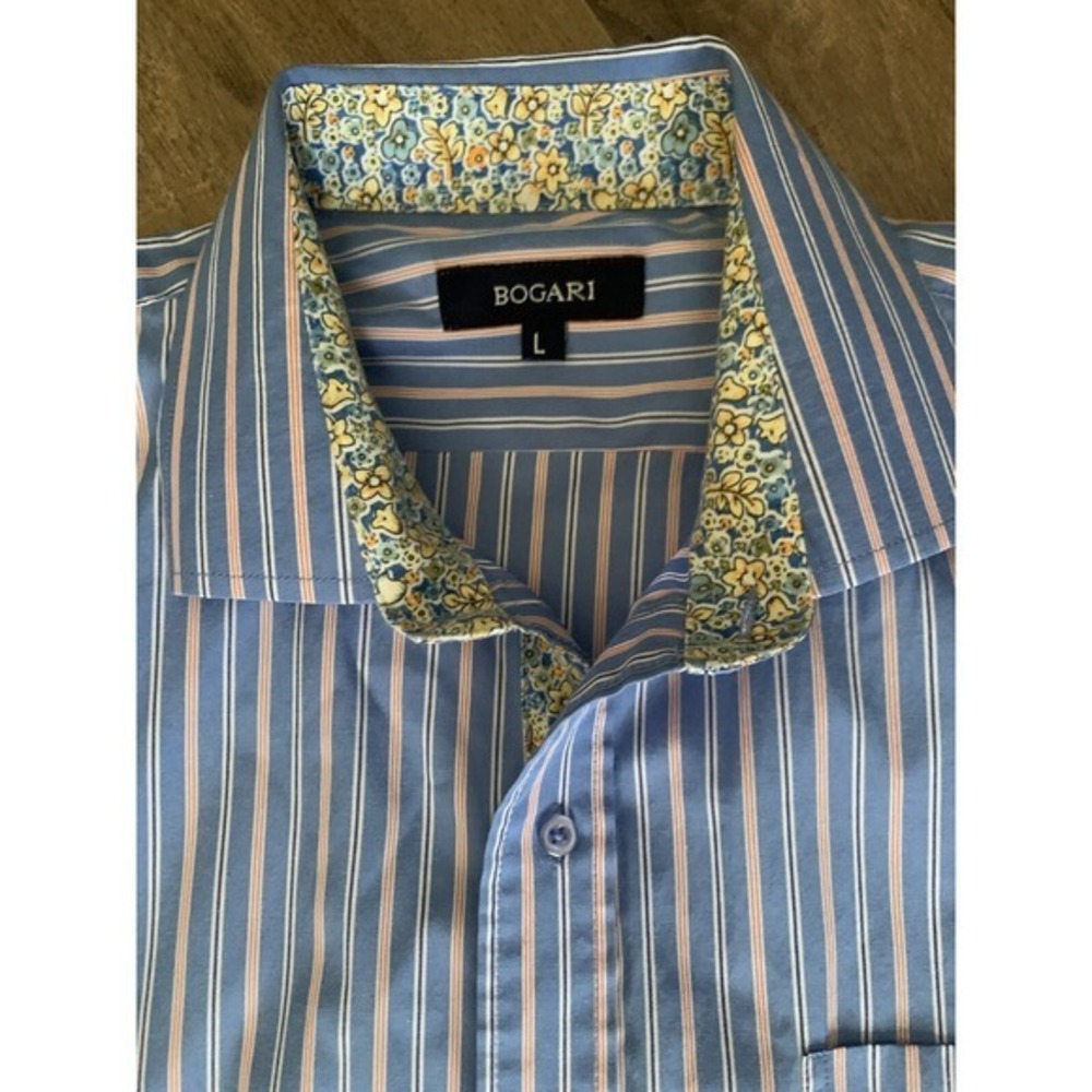Bogari Mens Dress Shirt Size L‎